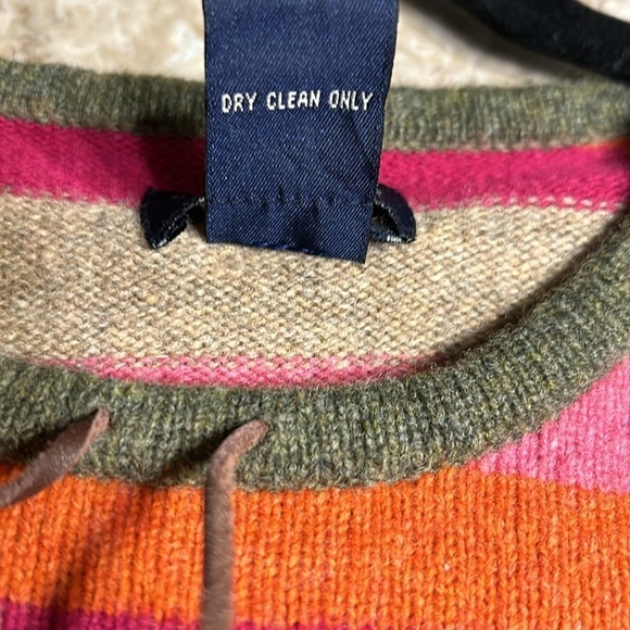 Y2K American Eagle Outfitters,Lambswool sweater,pull over,striped,boho EC - Picture 13 of 14